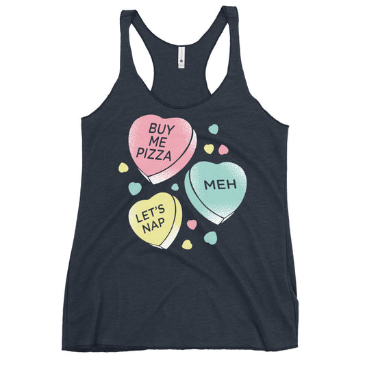 Candy Hearts Women's Racerback Tank