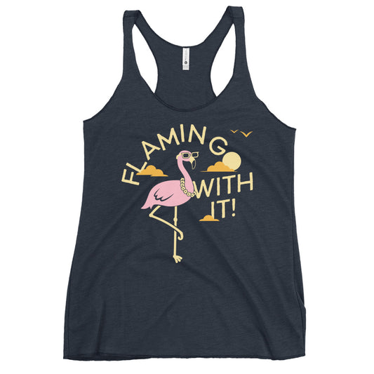 Flamingo With It Women's Racerback Tank