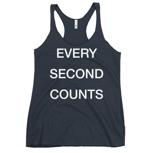 Every Second Counts Women's Racerback Tank