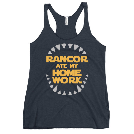 Rancor Ate My Homework Women's Racerback Tank