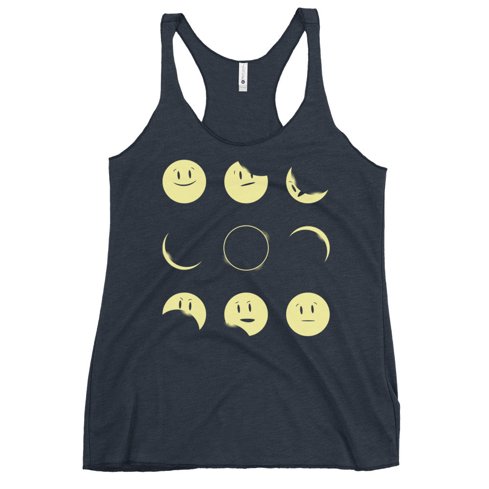 Eclipse Emoji Women's Racerback Tank