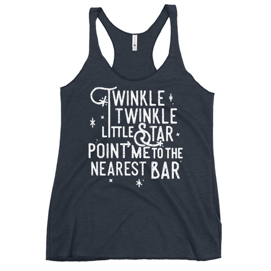 Point Me To The Nearest Bar Women's Racerback Tank