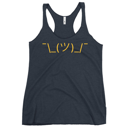 Shrug Emoji Women's Racerback Tank