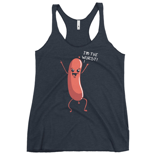 I'm The Wurst Women's Racerback Tank