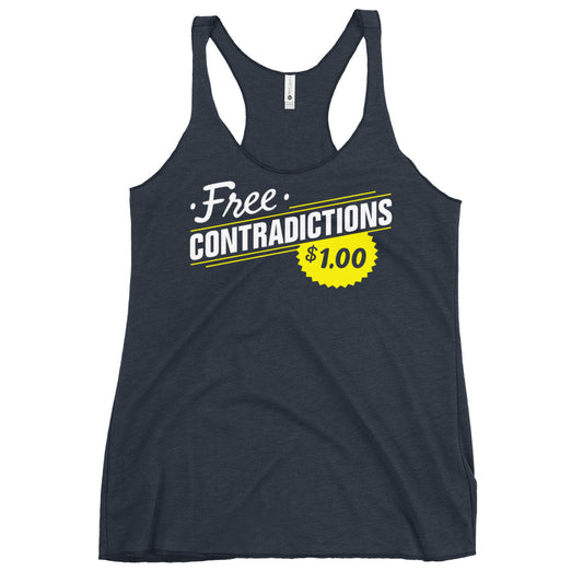 Free Contradictions Women's Racerback Tank