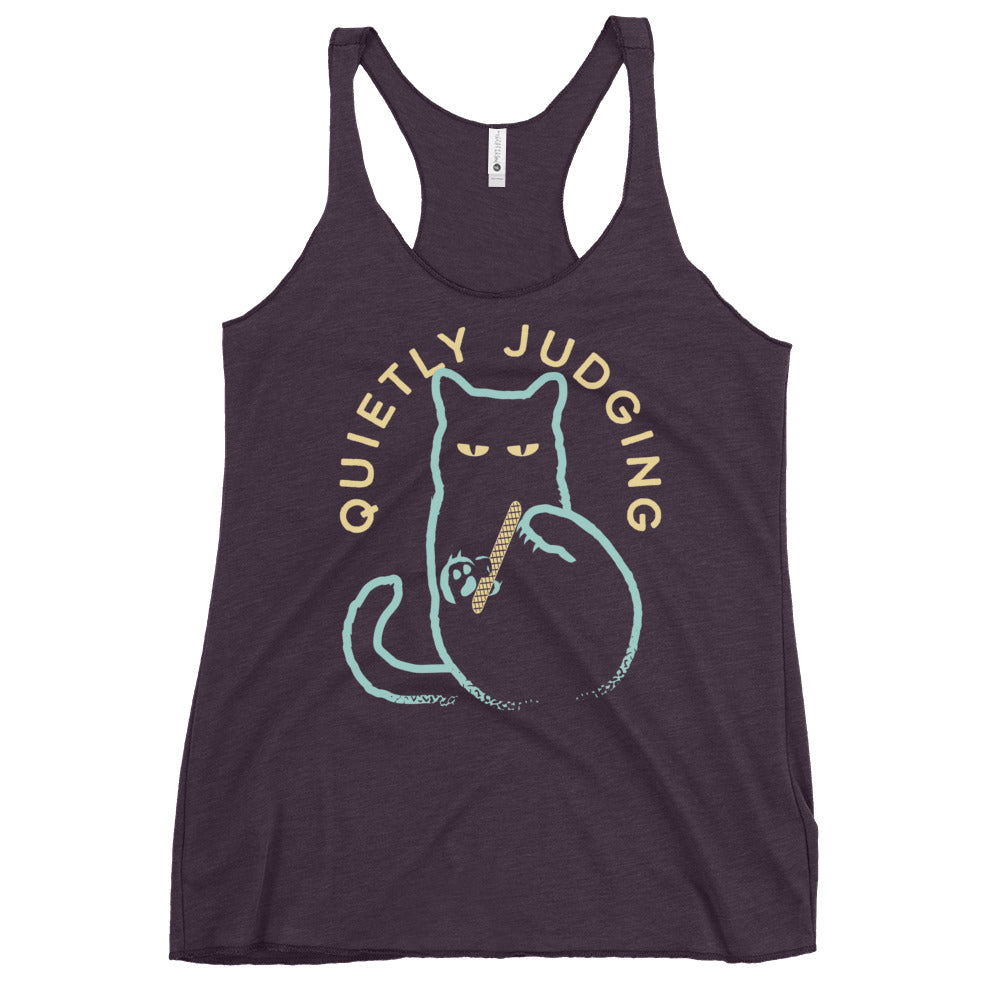 Quietly Judging Women's Racerback Tank