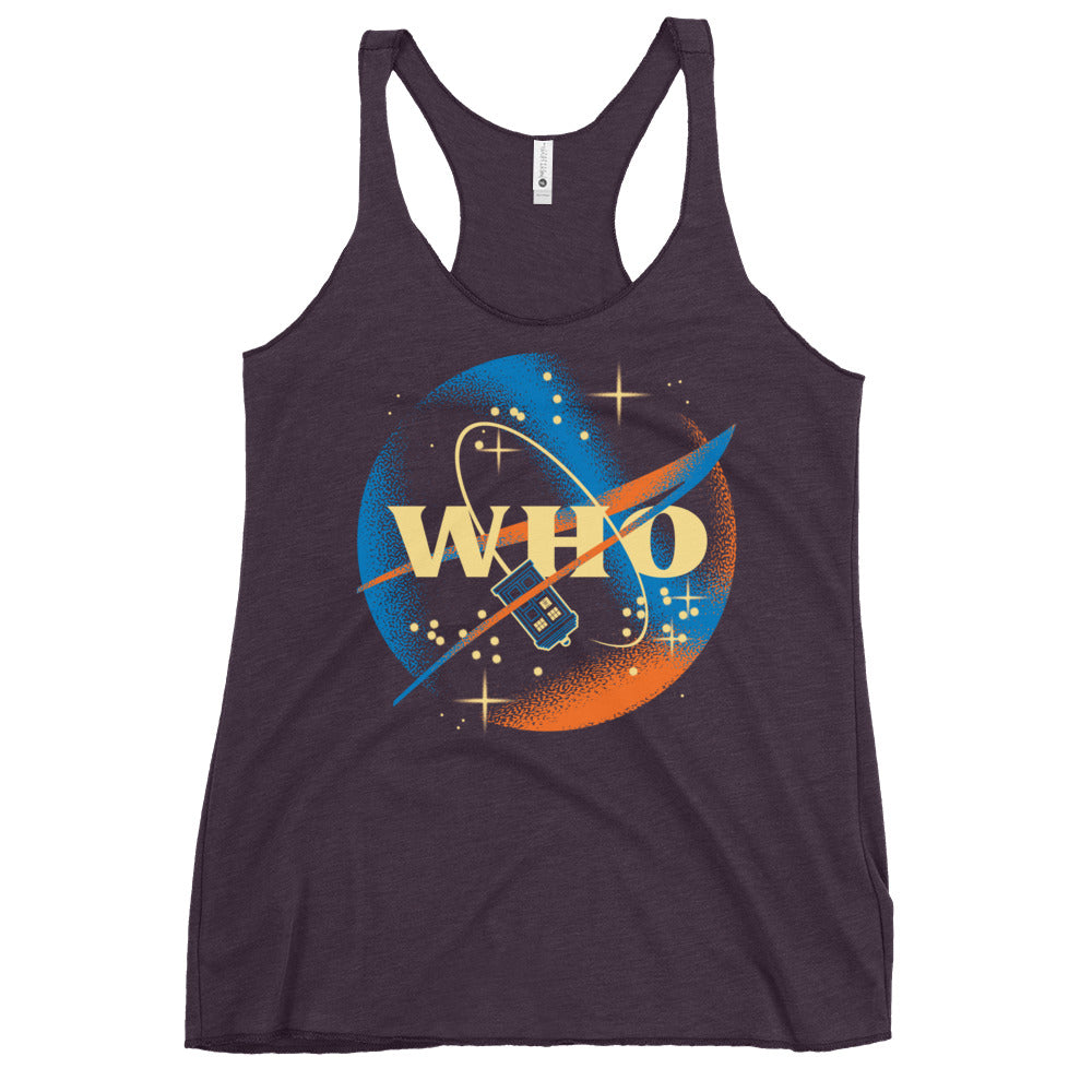 Who Space Administration Women's Racerback Tank