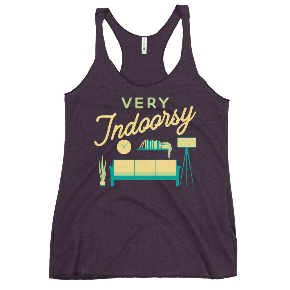 Very Indoorsy Women's Racerback Tank