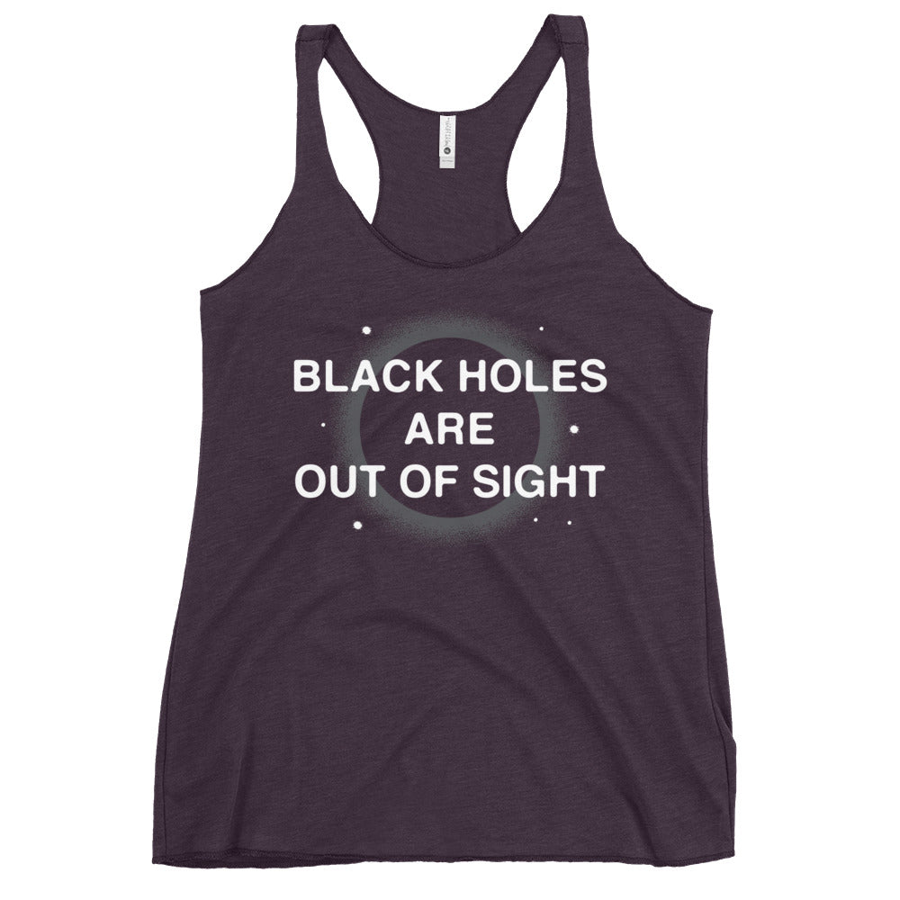 Black Holes Are Out Of Sight Women's Racerback Tank