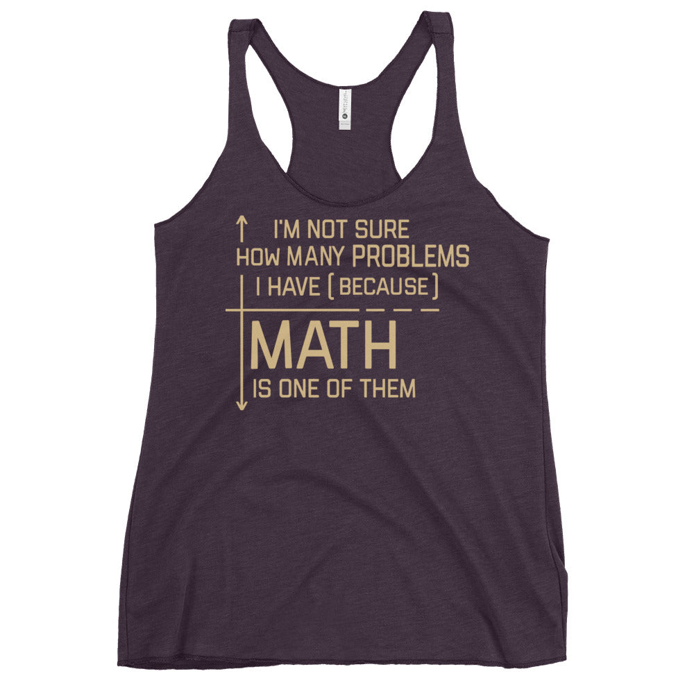 I'm Not Sure How Many Problems I Have Women's Racerback Tank