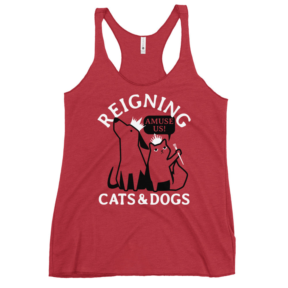 Reigning Cats And Dogs Women's Racerback Tank