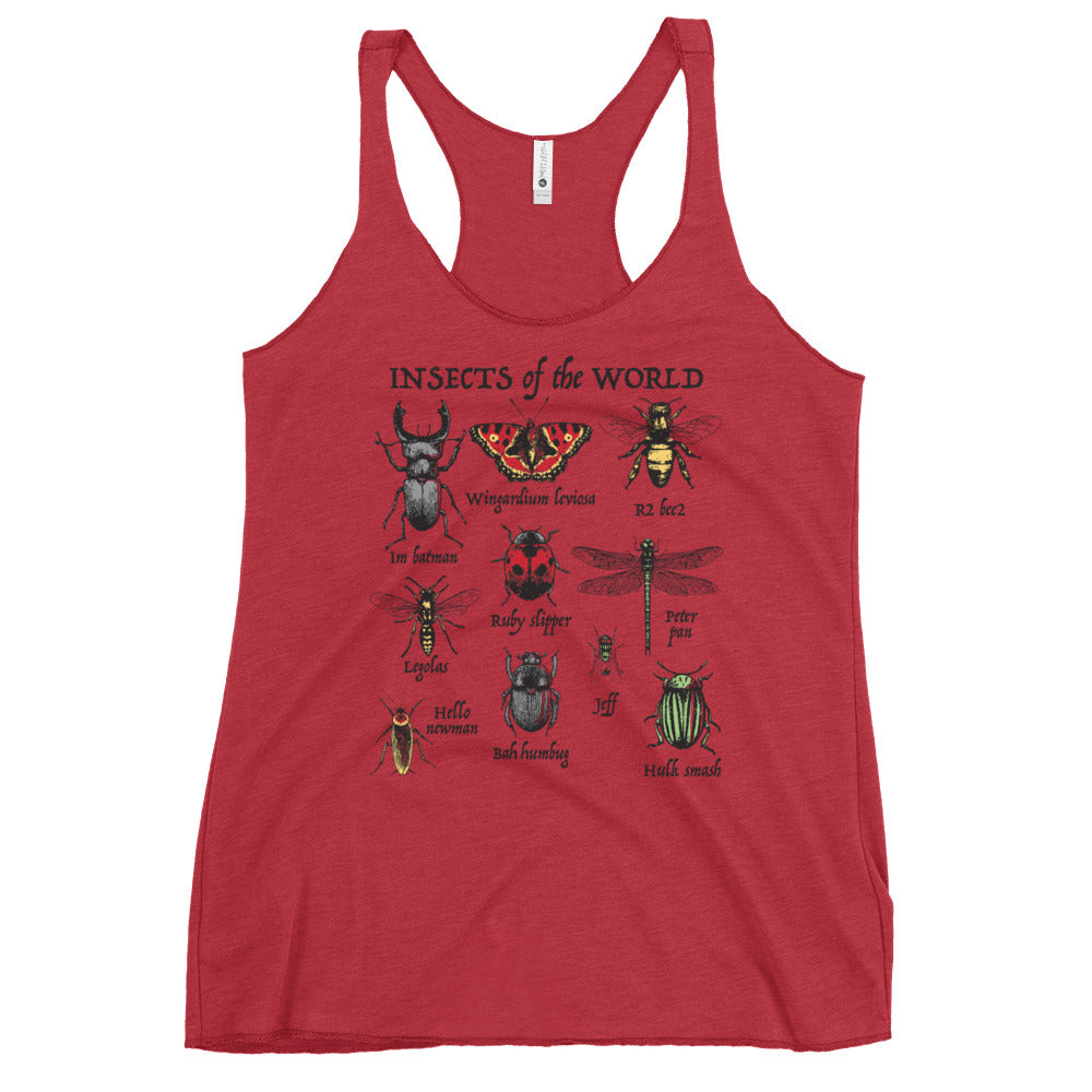 Insects Of The World Women's Racerback Tank