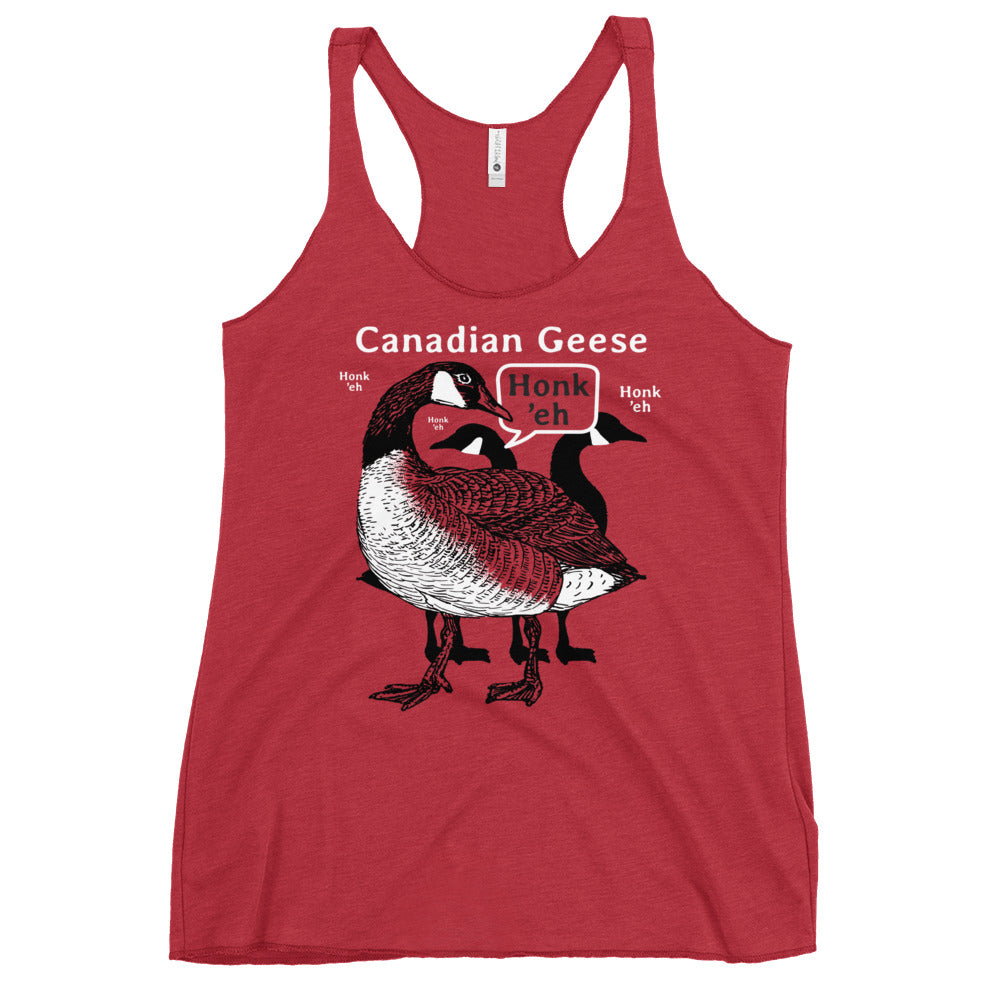 Canadian Geese Women's Racerback Tank