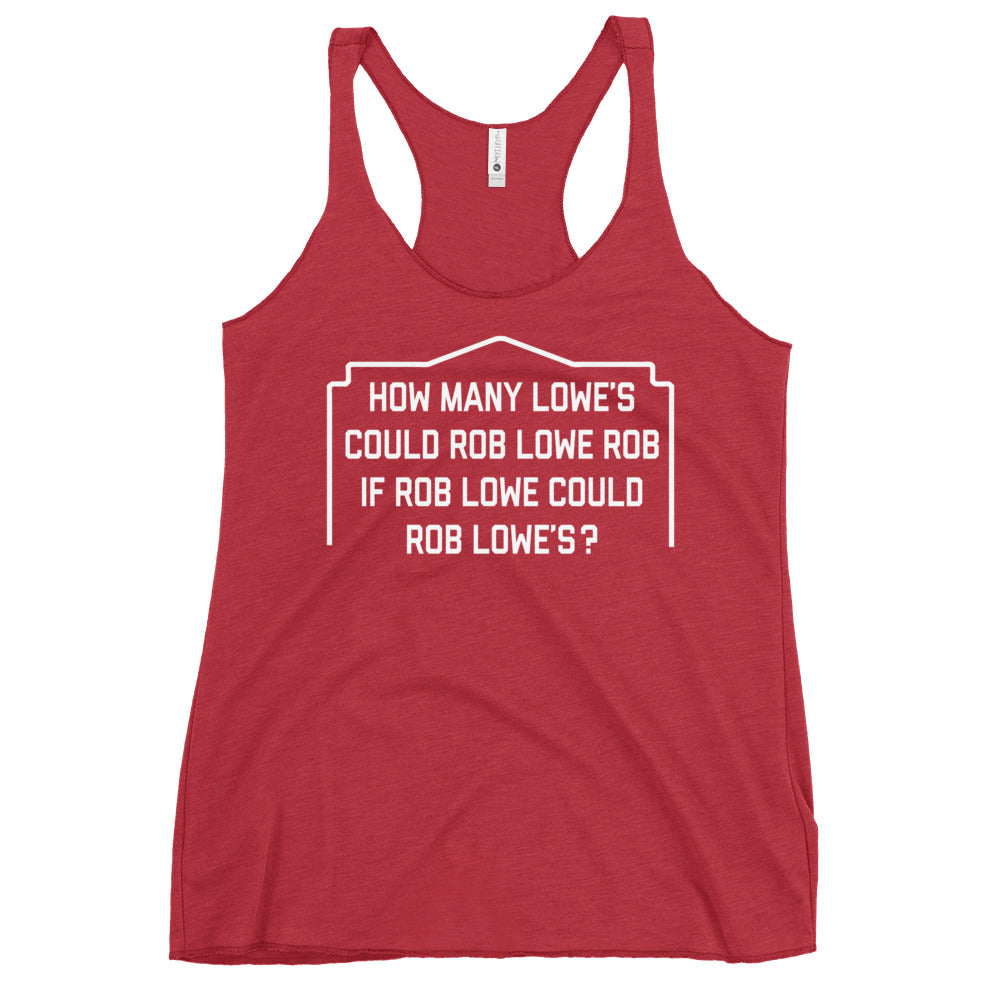 Rob Lowe Rob Women's Racerback Tank
