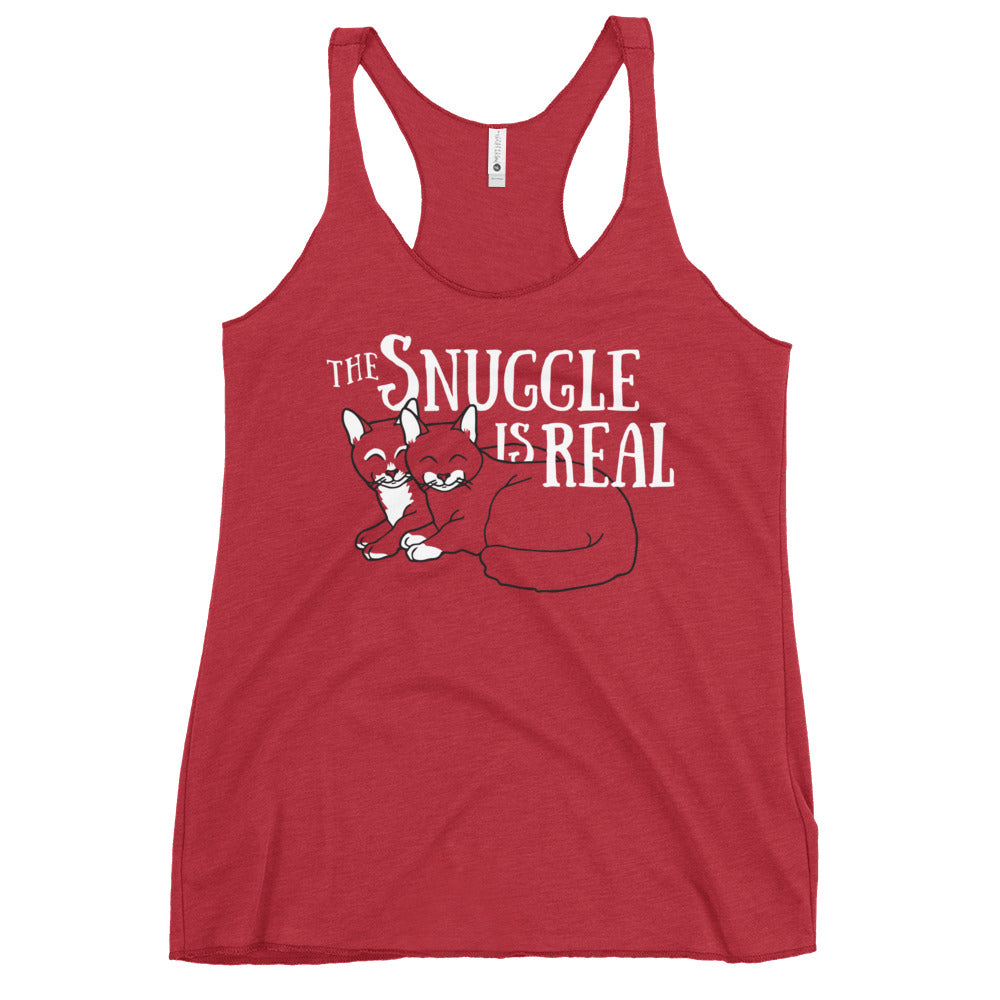 The Snuggle Is Real Women's Racerback Tank