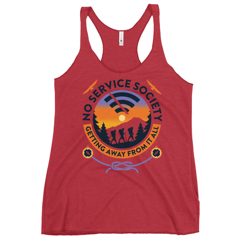 No Service Society Women's Racerback Tank