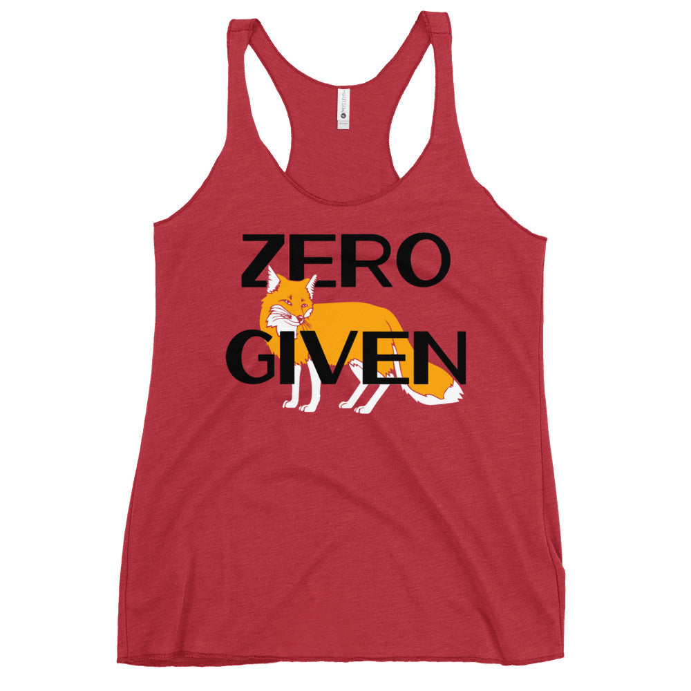 Zero Fox Given Women's Racerback Tank