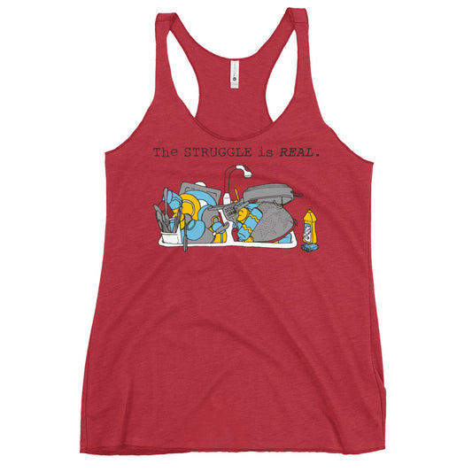 The Struggle Is Real Women's Racerback Tank