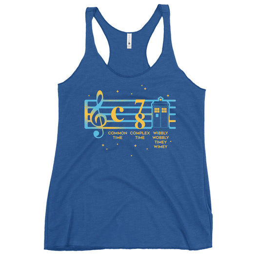 Wibbly Wobbly Timey Wimey Women's Racerback Tank