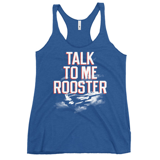 Talk To Me Rooster Women's Racerback Tank