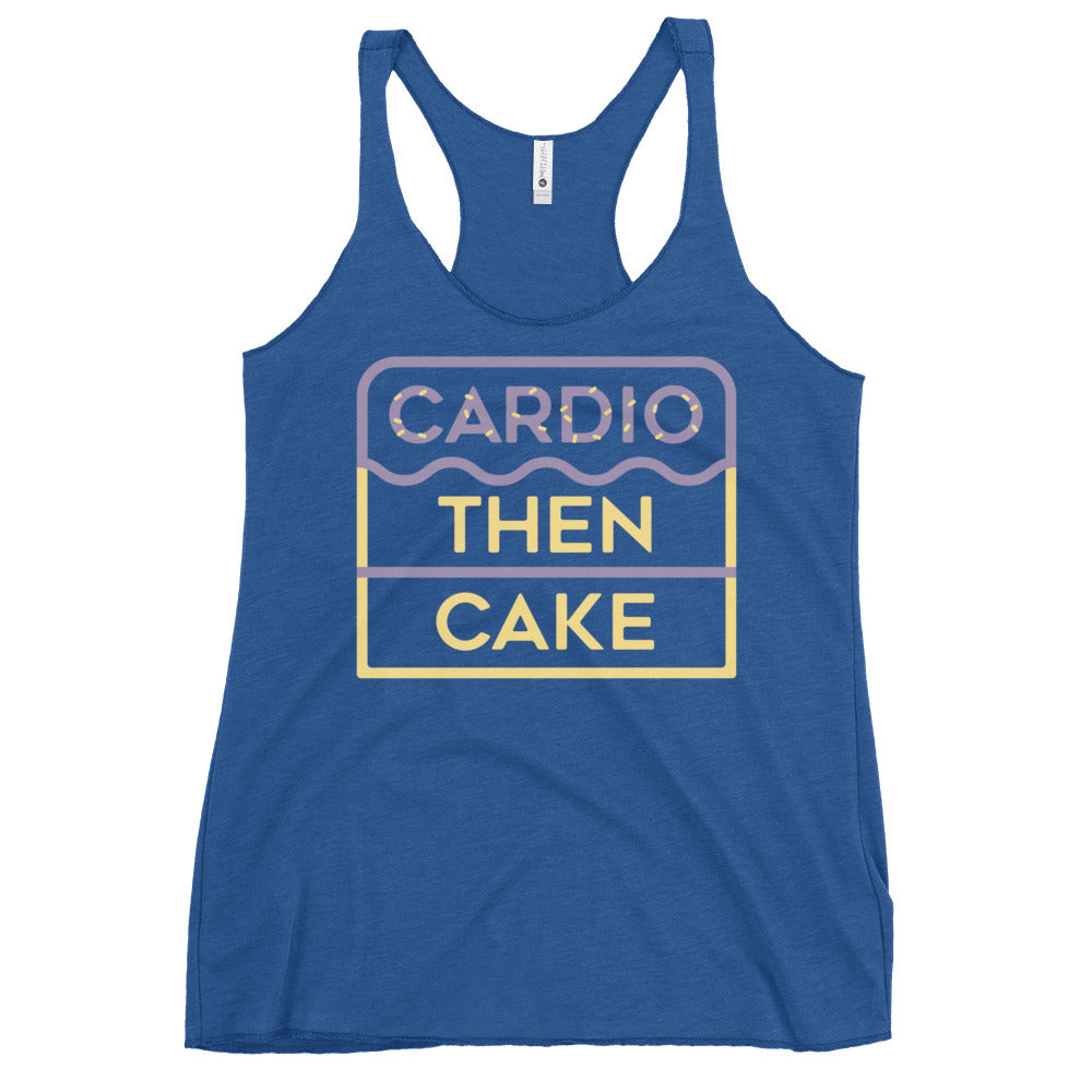 Cardio Then Cake Women's Racerback Tank
