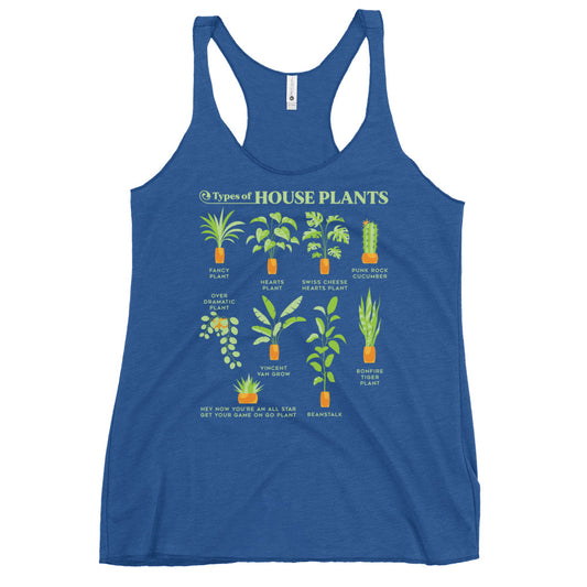 Types Of House Plants Women's Racerback Tank