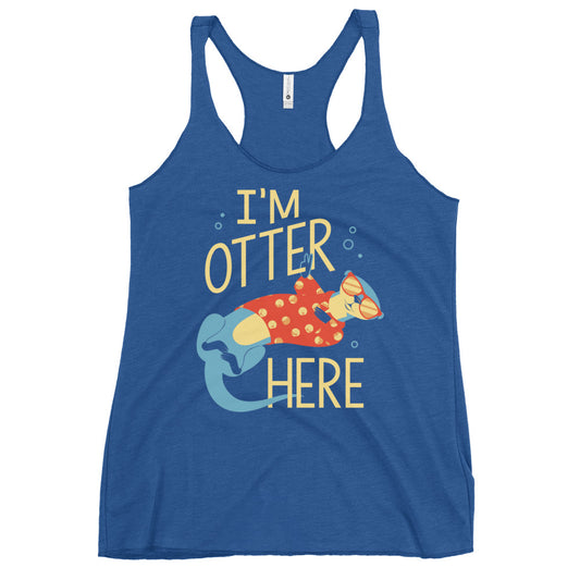 I'm Otter Here Women's Racerback Tank