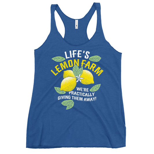 Life's Lemon Farm Women's Racerback Tank