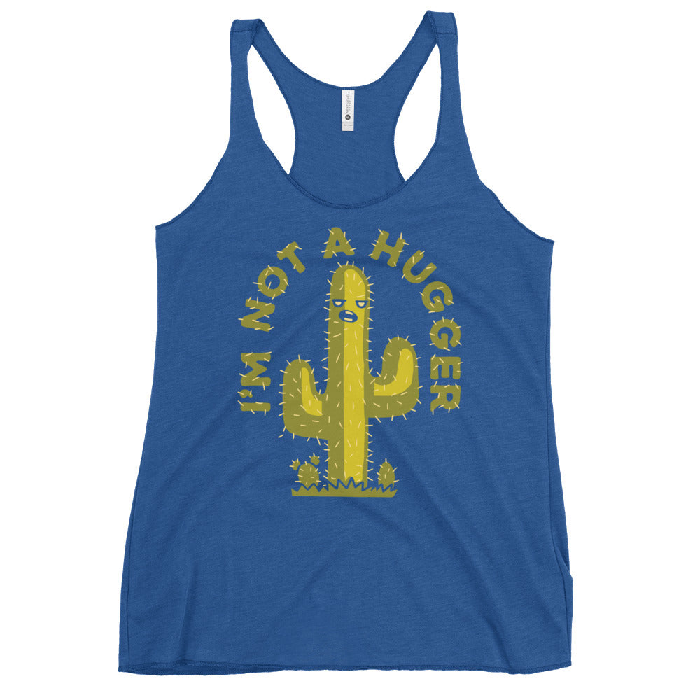 I'm Not A Hugger Women's Racerback Tank