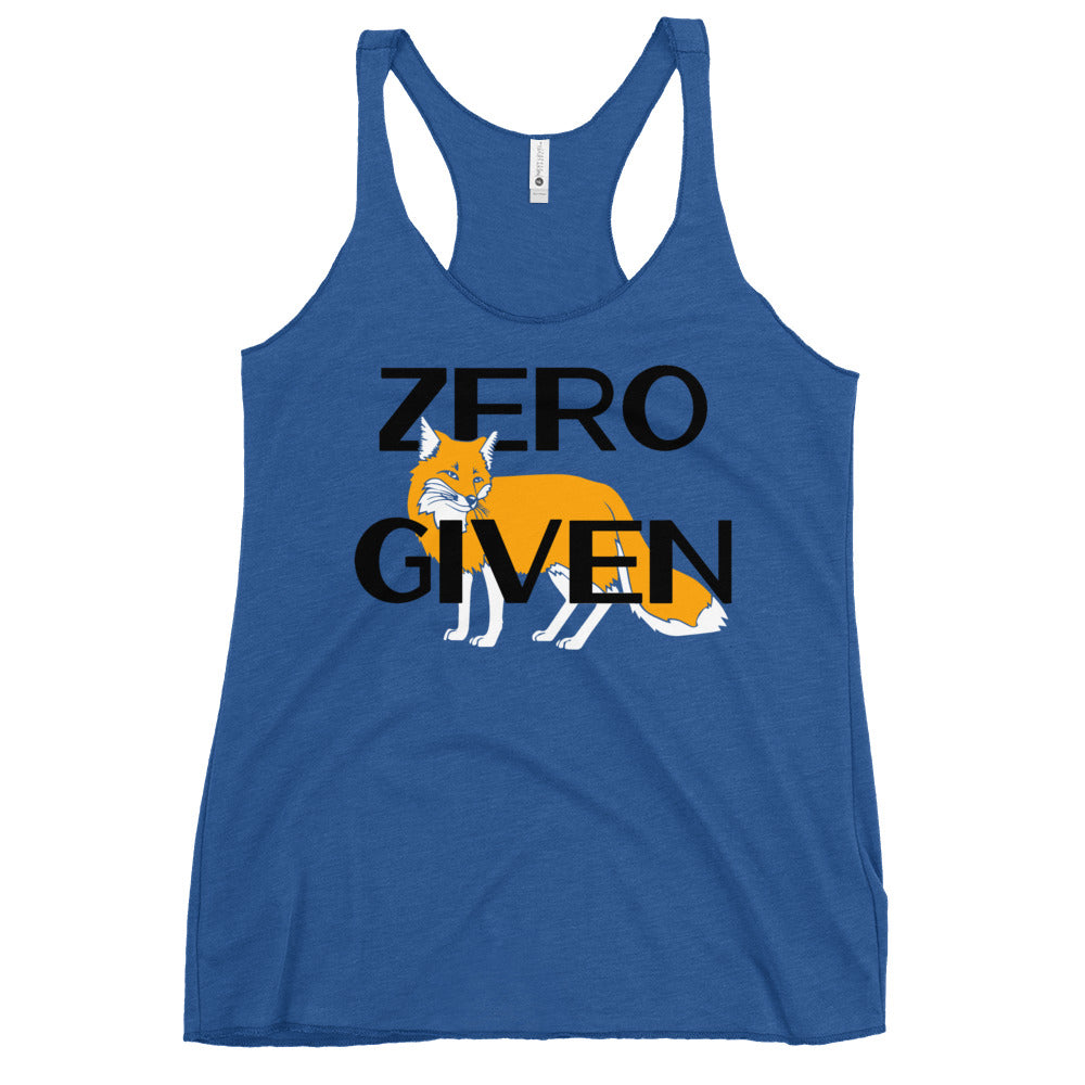 Zero Fox Given Women's Racerback Tank