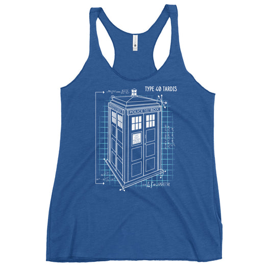 Type 40 Tardis Women's Racerback Tank