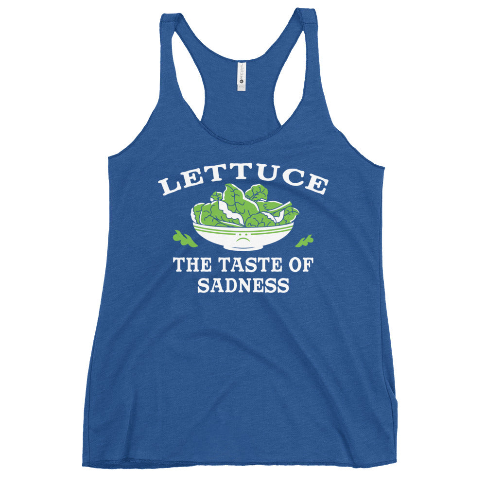 Lettuce, The Taste Of Sadness Women's Racerback Tank