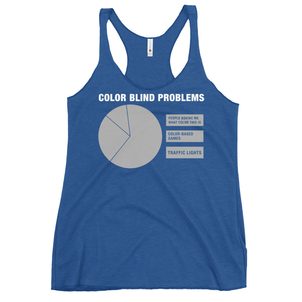 Color Blind Problems Women's Racerback Tank