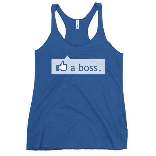 Like A Boss Thumbs Up Women's Racerback Tank