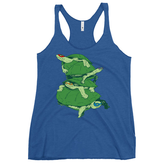 Masked Turtles Women's Racerback Tank