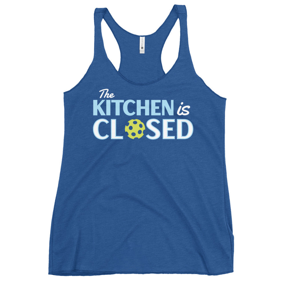 The Kitchen Is Closed Women's Racerback Tank