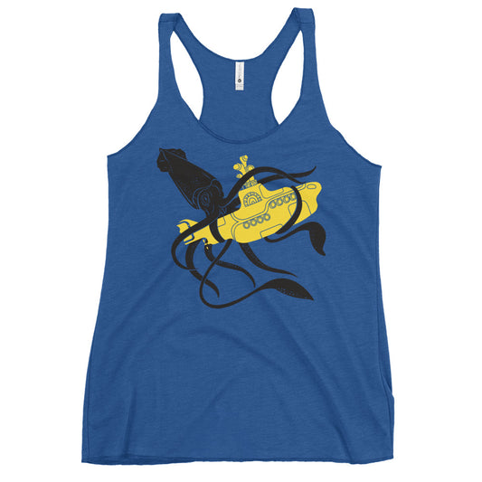 Squid Sub Battle Women's Racerback Tank