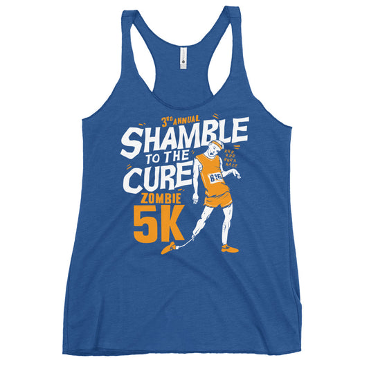 Shamble To The Cure Zombie 5K Women's Racerback Tank