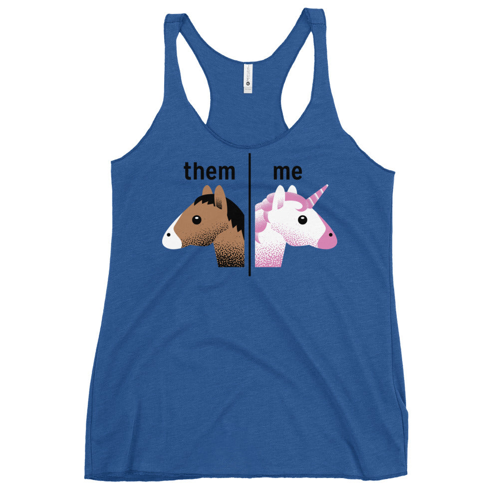 Them - Me Women's Racerback Tank