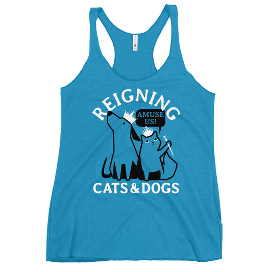 Reigning Cats And Dogs Women's Racerback Tank