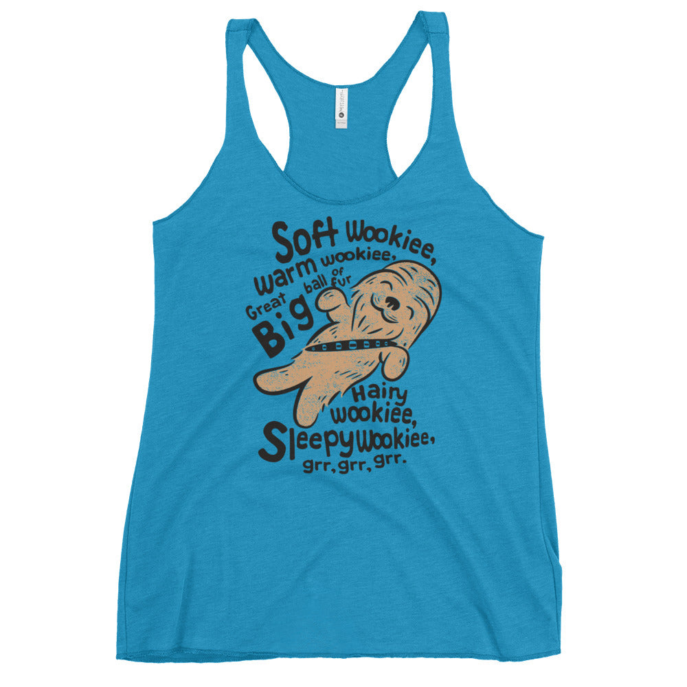 Soft Wookiee, Warm Wookiee Women's Racerback Tank