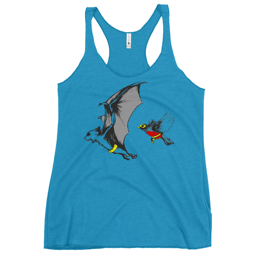 Bat and Robin Women's Racerback Tank