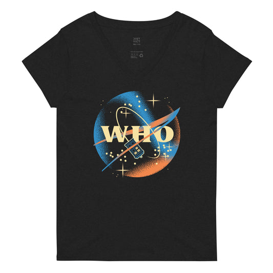 Who Space Administration Women's V-Neck Tee