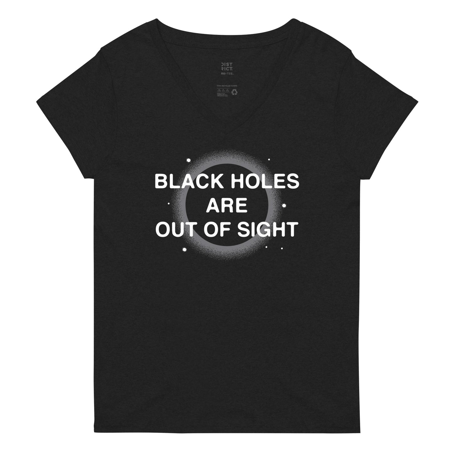 Black Holes Are Out Of Sight Women's V-Neck Tee