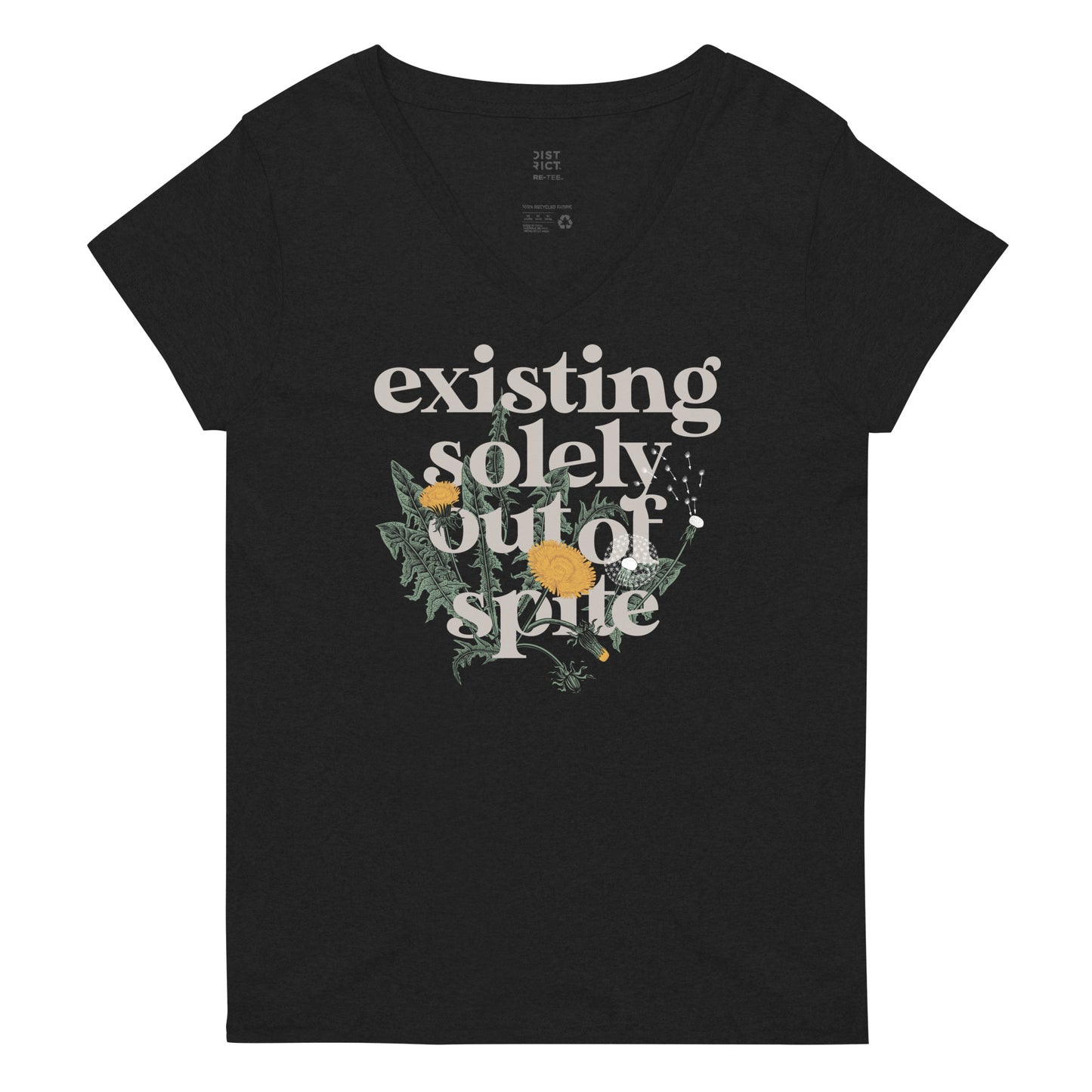 Existing Solely Out Of Spite Women's V-Neck Tee