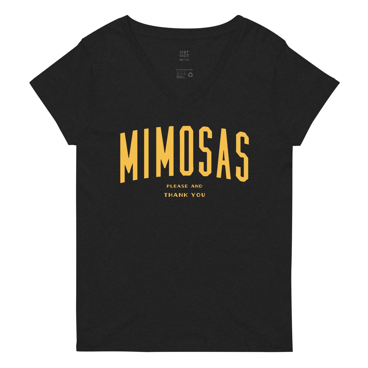 Mimosas Please And Thank You Women's V-Neck Tee