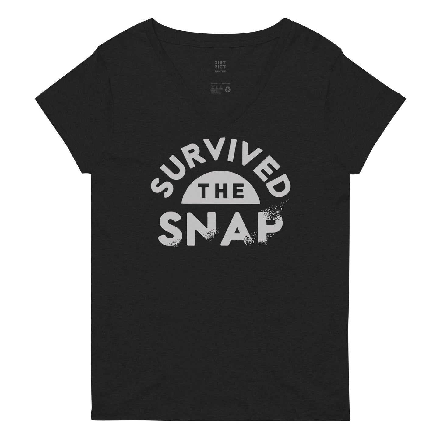 Survived The Snap Women's V-Neck Tee