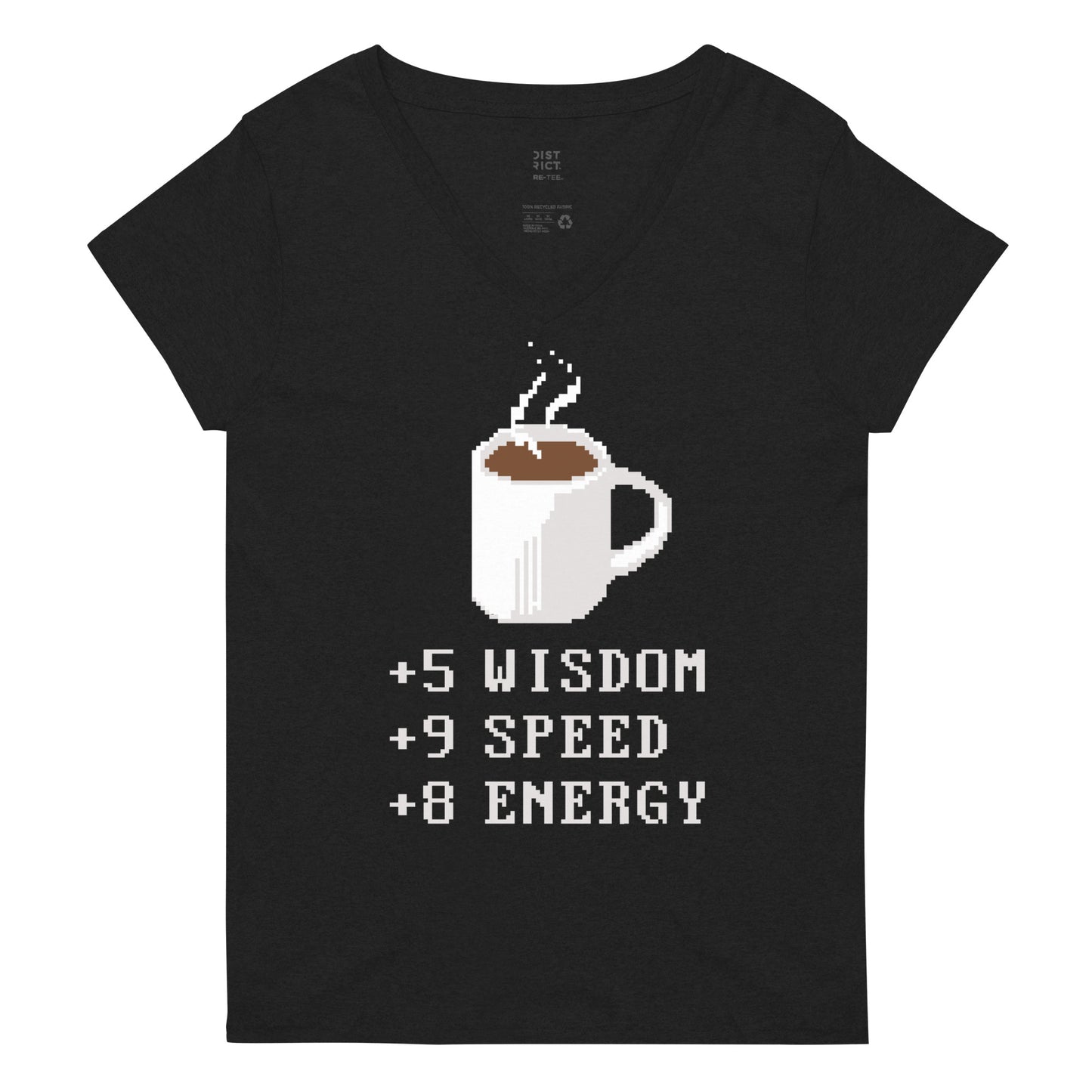 Coffee Plus To Stats Women's V-Neck Tee