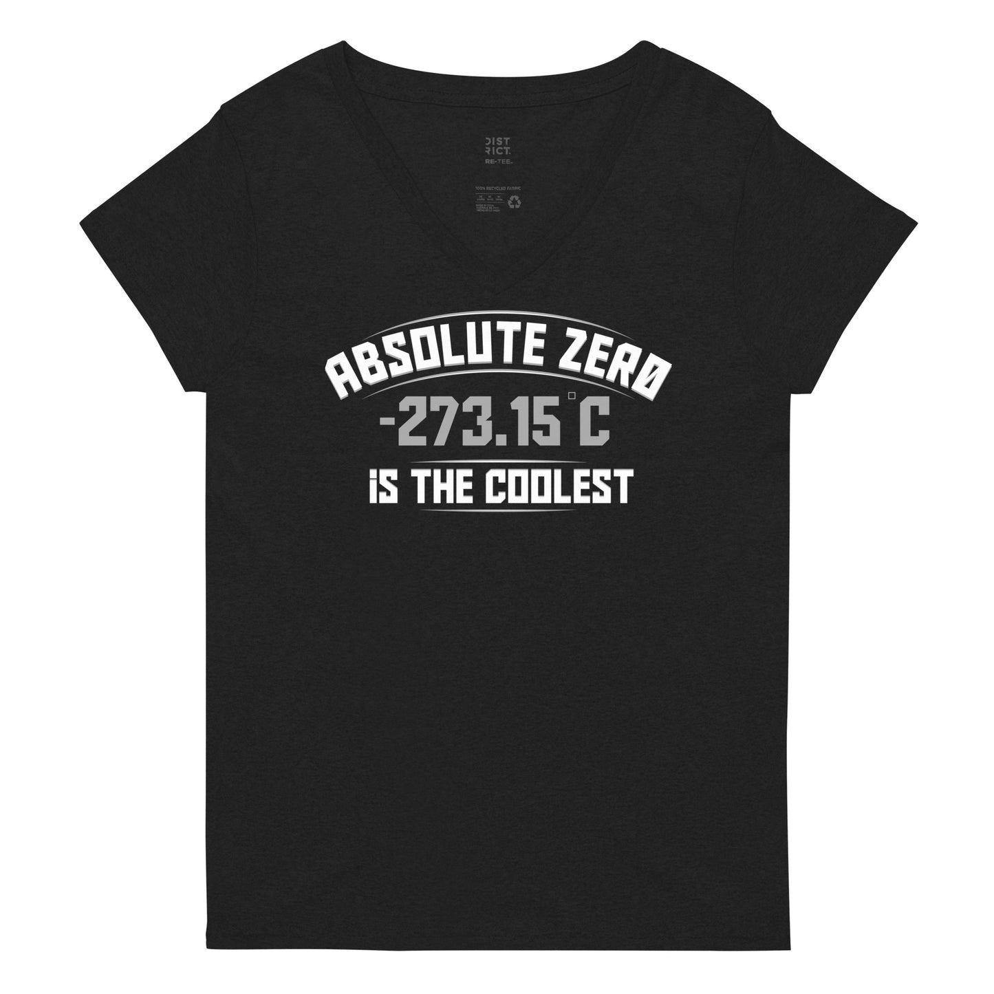 Absolute Zero Is The Coolest Women's V-Neck Tee