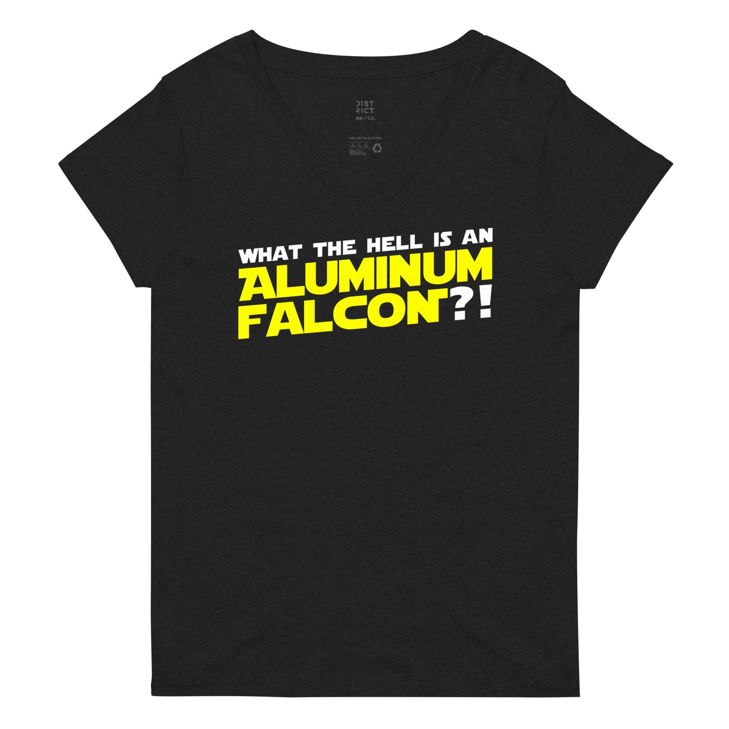 Aluminum Falcon Women's V-Neck Tee